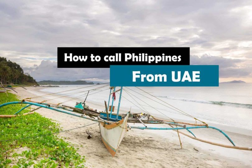 How to call Philippines from UAE