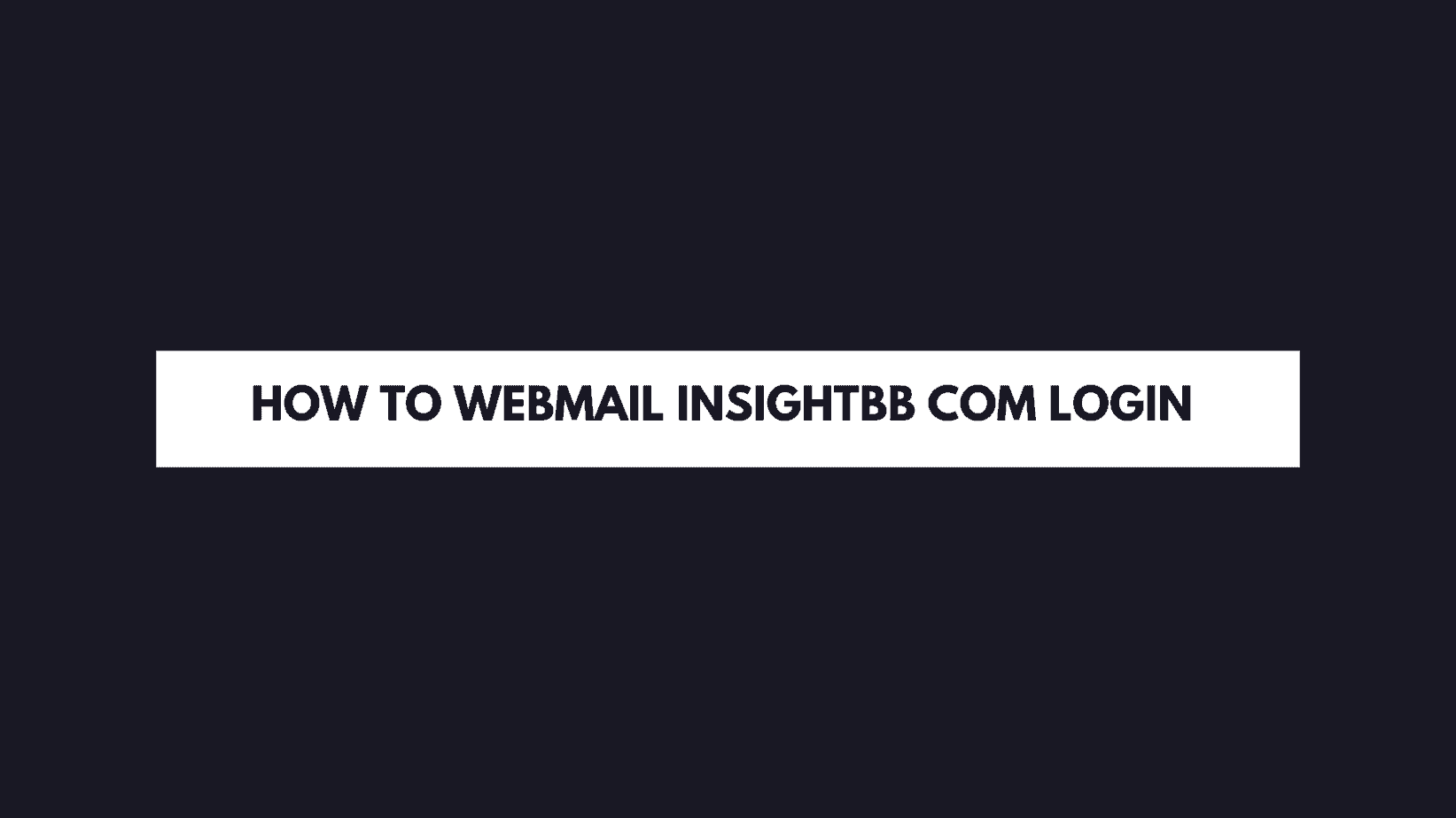 Insight Webmail